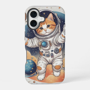 ✨ Astronaut Girl Hoodie iPhone 16 Case