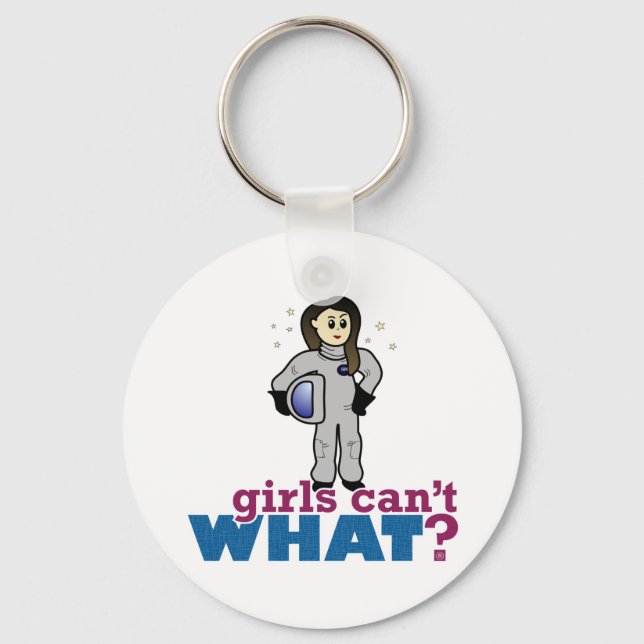 Astronaut Girl Key Ring (Front)