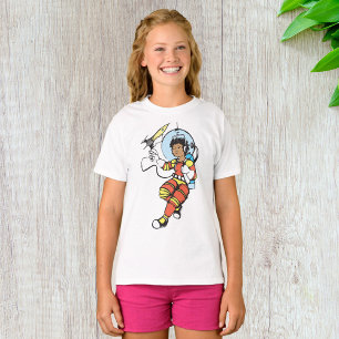 Astronaut Girl with Rocket Blaster T-Shirt