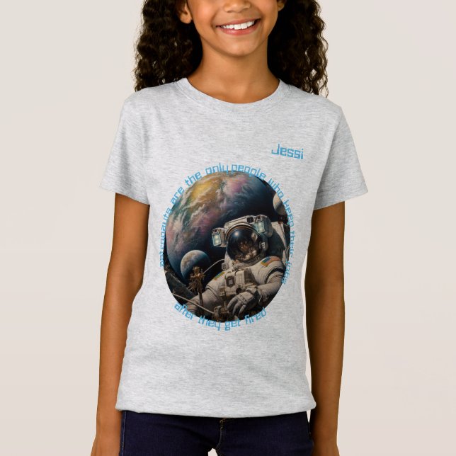 Astronaut Girl's  T-Shirt (Front)