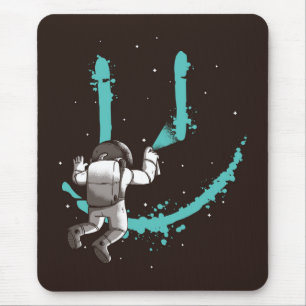 astronaut grafitti mouse pad