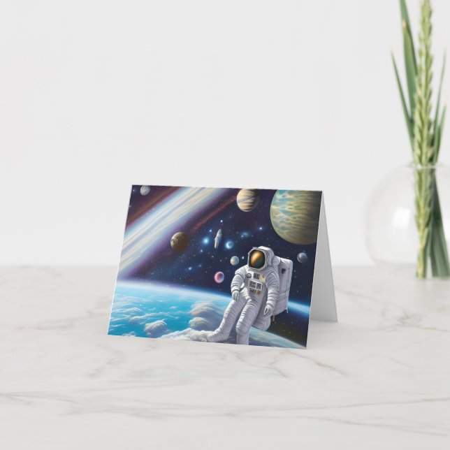 Astronaut Graphic Note Card (Front)