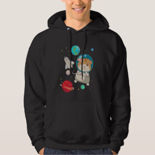 Astronaut Hamster Hammy Rodent Pet Animal Hamster Hoodie