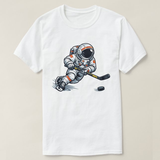 Astronaut Hockey T-Shirt (Design Front)
