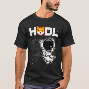 Astronaut Hodl Shiba Inu Shib Coin To The Moon Cry T-Shirt