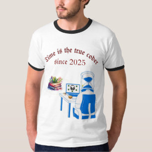 Astronaut Hourglass Head – Funny Space Gamer Codin T-Shirt