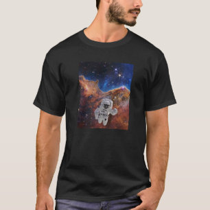 Astronaut in Cosmic Cliffs Webb Space Telescope JW T-Shirt