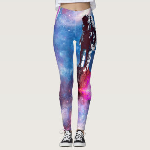 Astronaut in Galaxy       Leggings