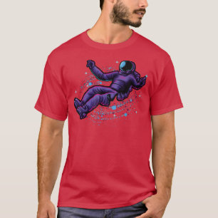 Astronaut In Galay Cosmonauts Space Moon Planets T-Shirt