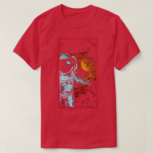 Astronaut in outer space 6 T-Shirt (Design Front)