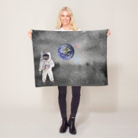 Astronaut in Outer Space Viewing Planet Earth