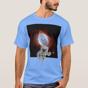 Astronaut in Southern Ring Nebula Webb Space Teles T-Shirt
