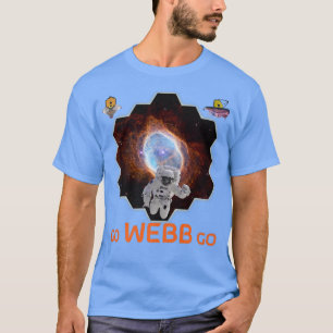 Astronaut in Southern Ring Nebula Webb Space Teles T-Shirt