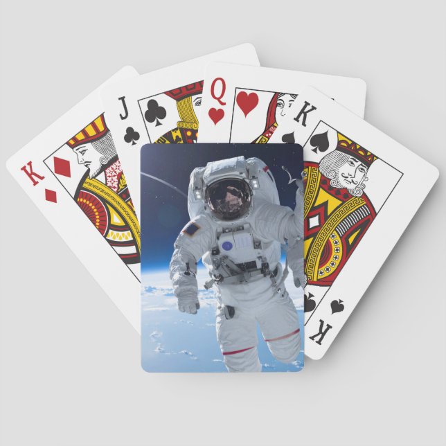 Astronaut in space playing cards (Back)