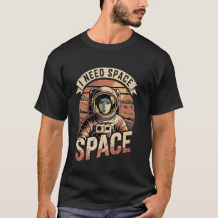 Astronaut in Space Vintage Mars Planet Occupy I ne T-Shirt