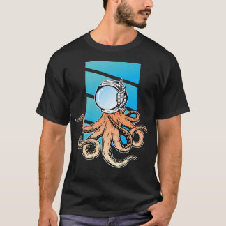 Astronaut In The Ocean - Blue Sea - Astronaut Helm T-Shirt