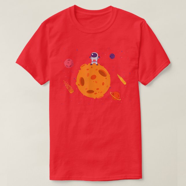 Astronaut in the space  T-Shirt (Design Front)