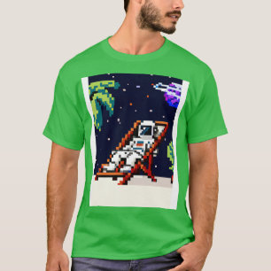Astronaut in Tropical Resort 2 T-Shirt