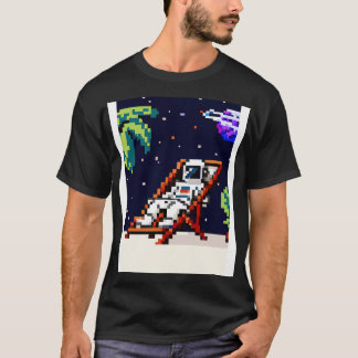 Astronaut in Tropical Resort 2 T-Shirt