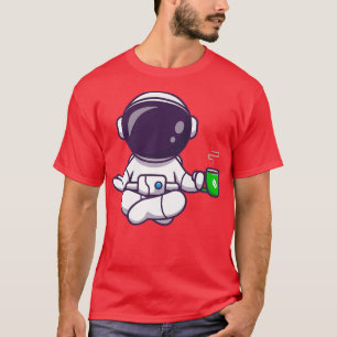 Astronaut International Yoga Day Premium T-Shirt