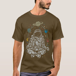 Astronaut International Yoga Day  T-Shirt