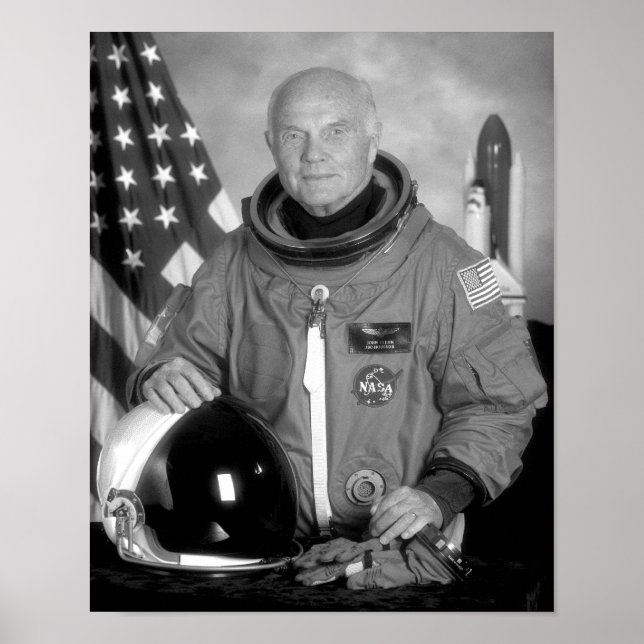 Astronaut John Glenn Poster (Front)