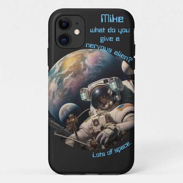 Astronaut Joke Customisable  Case-Mate iPhone Case (Back)