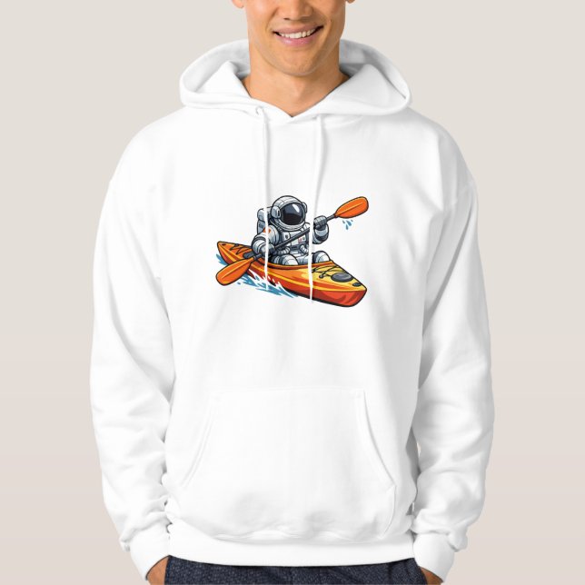 . Astronaut Kayaking Hoodie (Front)
