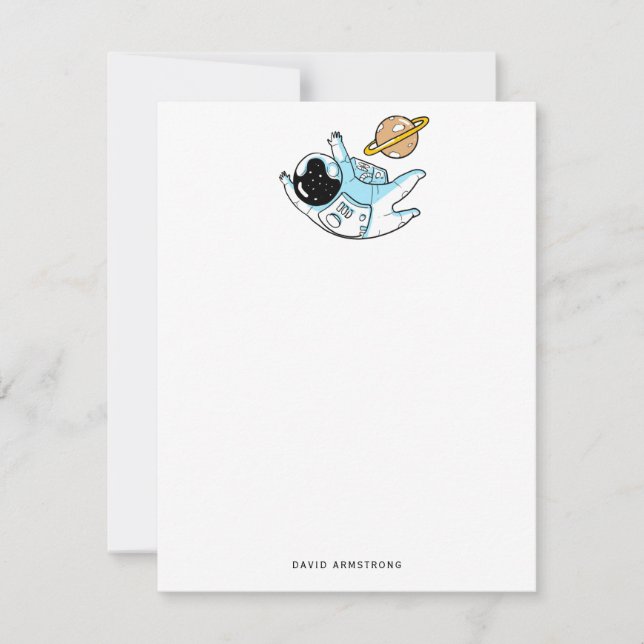 Astronaut Kid's Card (Front)