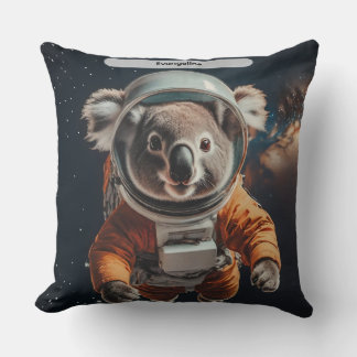 Astronaut Koala Space Surreal Animal Custom Cushion