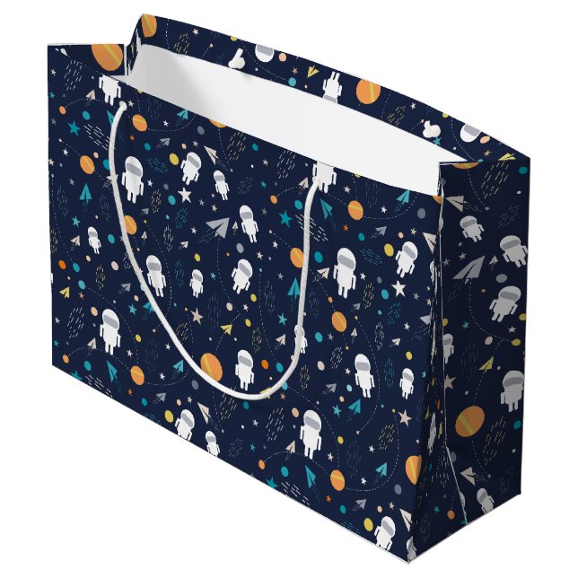 Astronaut Large Gift Bag (Back Angled)