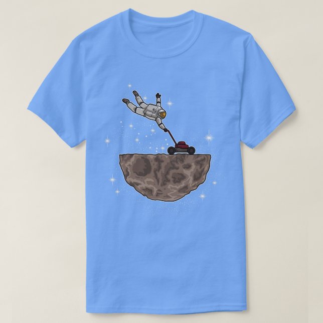 Astronaut Lawn Mower  T-Shirt (Design Front)