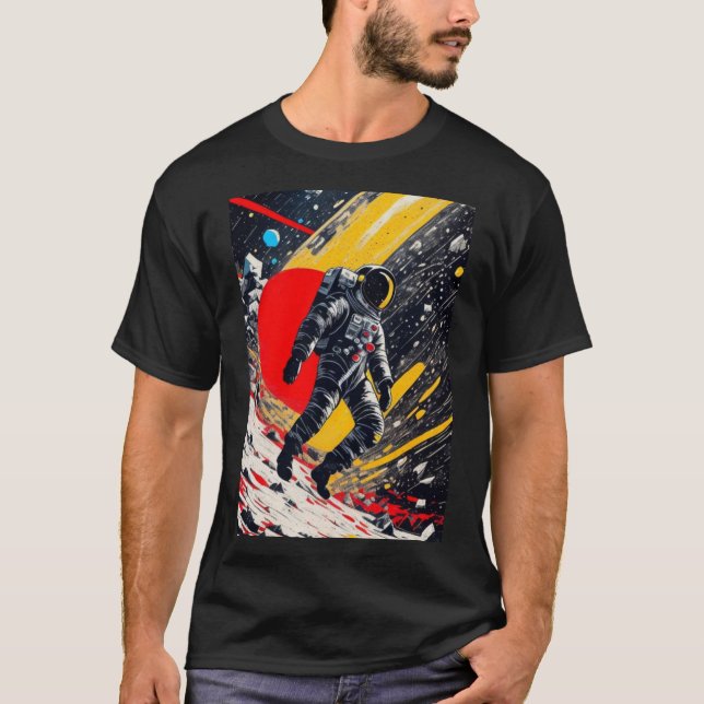 Astronaut Lost in Outer Space T-Shirt (Front)