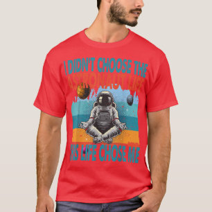 Astronaut Lotus Meditating Astronaut Zen Yoga Plan T-Shirt
