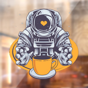 Astronaut Love Coffee