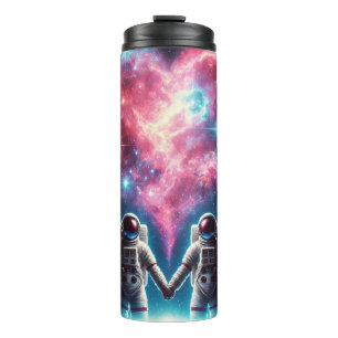 Astronaut Love Nebula Thermal Tumbler