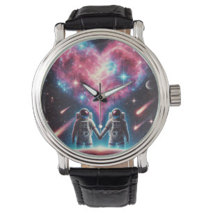 Astronaut Love Nebula Wristwatch