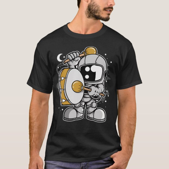 Astronaut Marching Band - Funny Outer Space Lovers T-Shirt (Front)