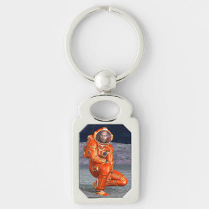 Astronaut Mars Explorer Alien Planet Space Art Key Ring