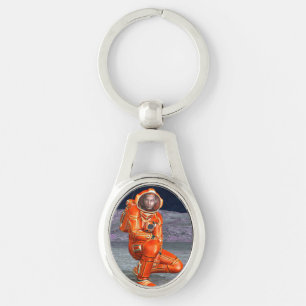 Astronaut Mars Explorer Alien Planet Space Art Key Ring