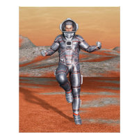 Astronaut Mars Explorer Alien Planet Space Art