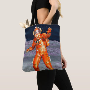 Astronaut Mars Explorer Alien Planet Space Art Tote Bag