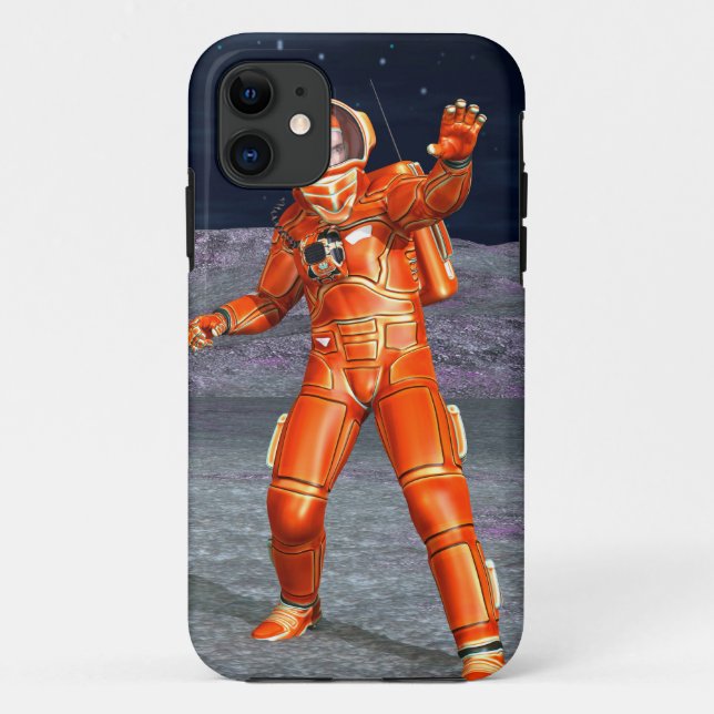 Astronaut Mars Space Explorer on Alien Planet Case-Mate iPhone Case (Back)