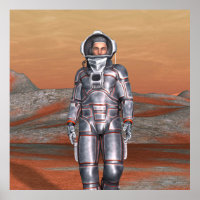 Astronaut Mars - Space Explorer on Alien Planet
