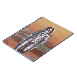 Astronaut Mars - Space Explorer on Alien Planet Spiral Notebook