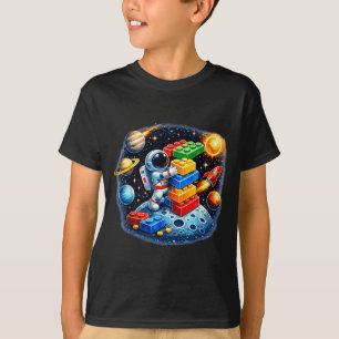 Astronaut Master Builder Building Block Solar T-Shirt