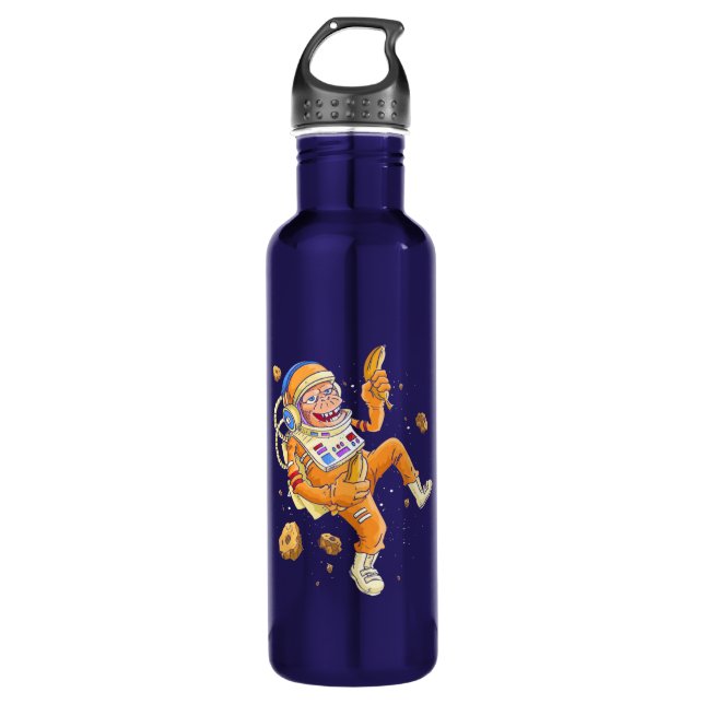 Astronaut Monkey Space 710 Ml Water Bottle (Front)