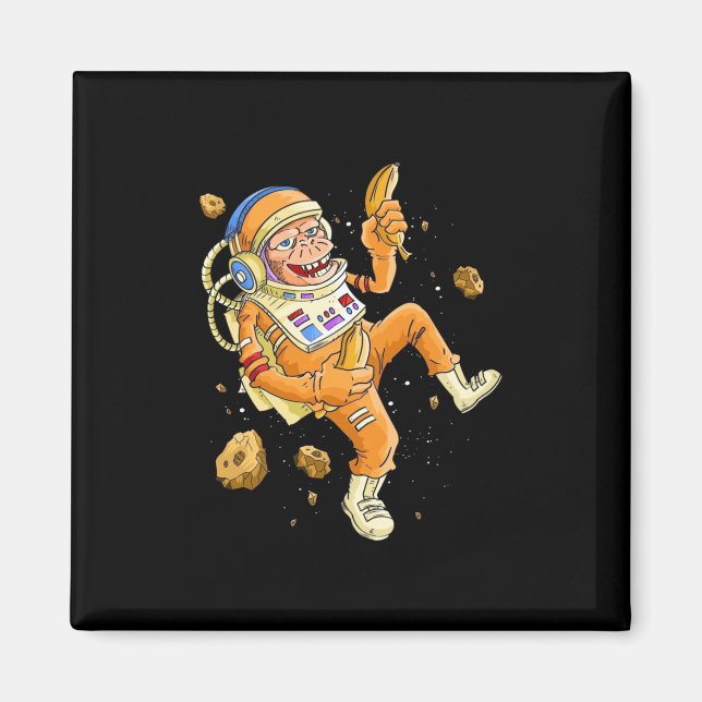 Astronaut Monkey Space Magnet (Front)