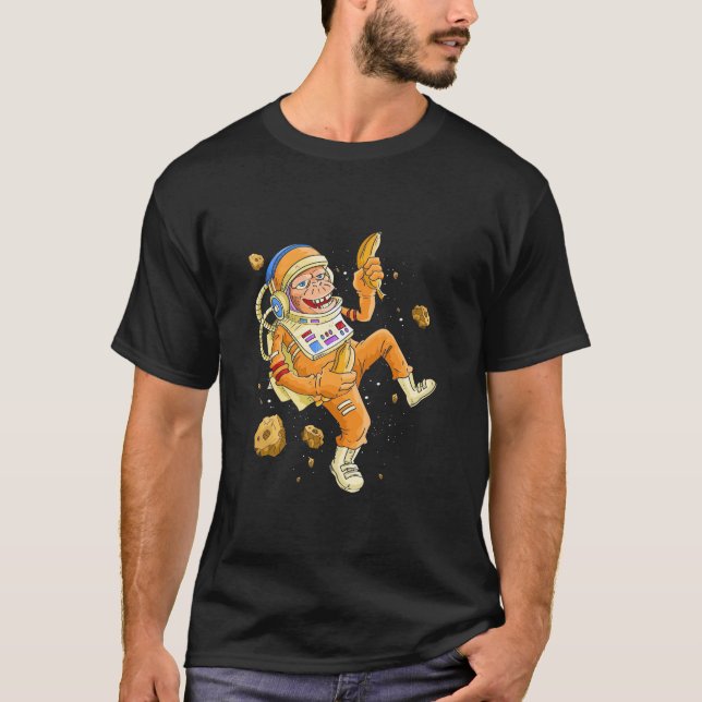 Astronaut Monkey Space T-Shirt (Front)