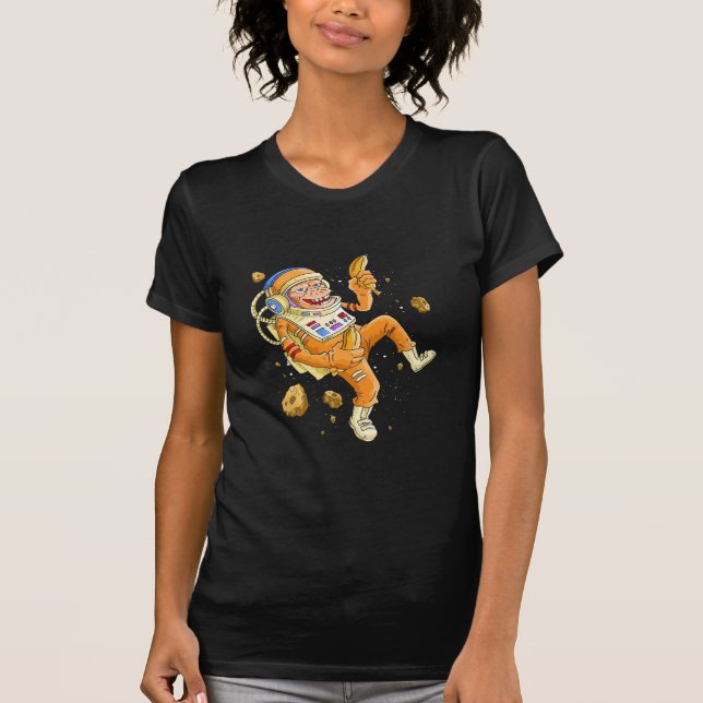 Astronaut Monkey Space T-Shirt (Front)